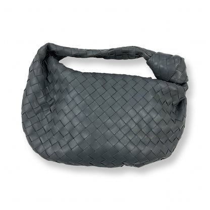 Bottega Veneta Grey Intrecciato Knot Teen Bag