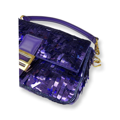 Fendi Purple Baguette Bag