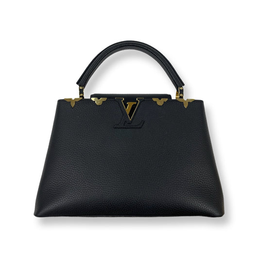 Louis Vuitton Black MM Capucine Top Handle