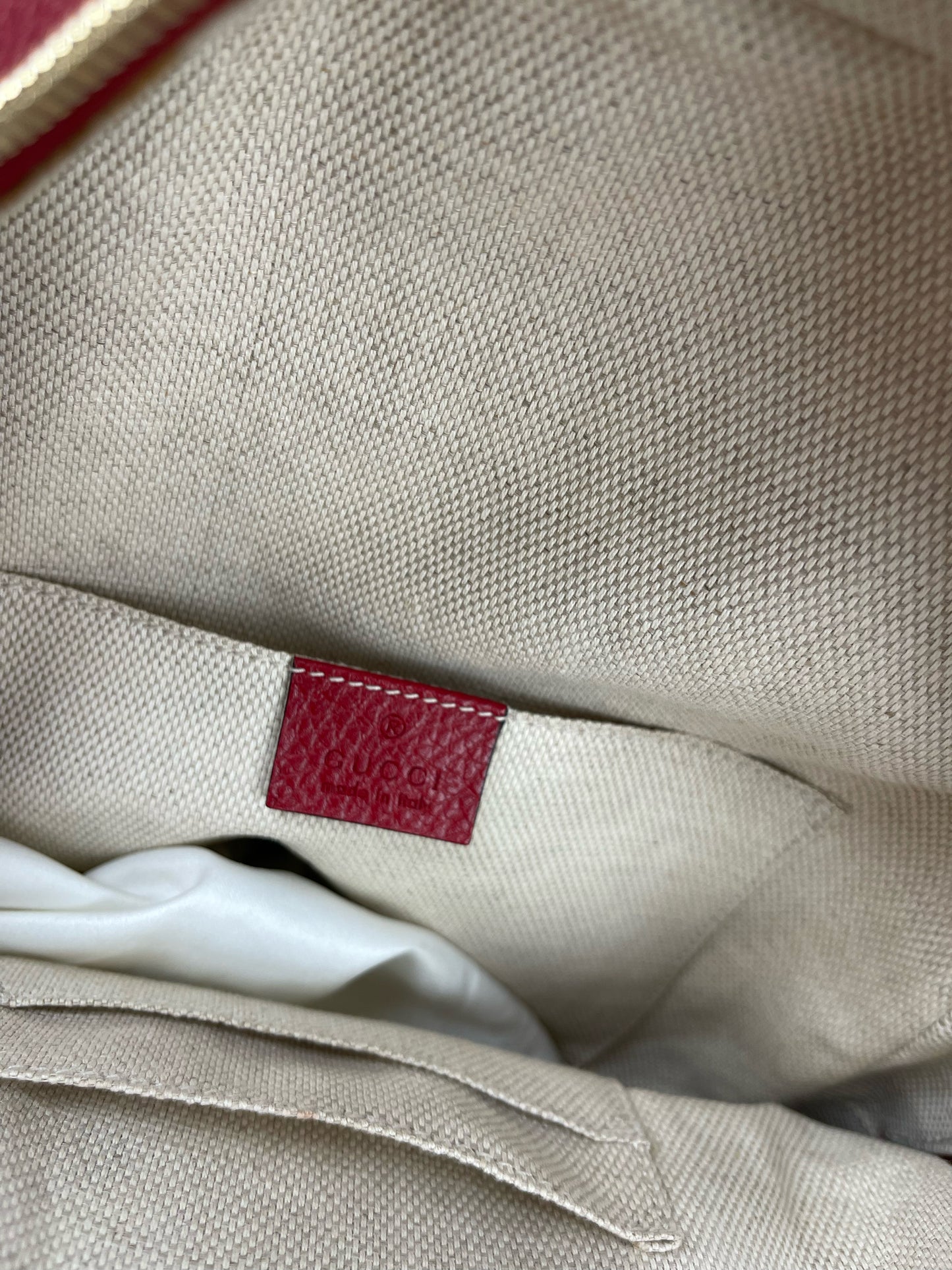 Gucci Red Soho Backpack