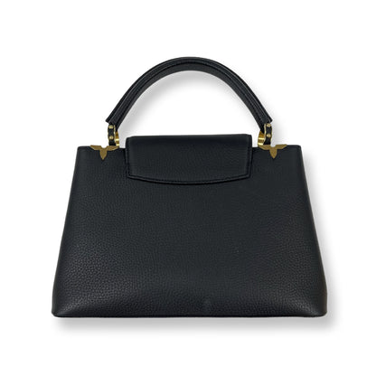 Louis Vuitton Black MM Capucine Top Handle