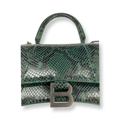 Balenciaga Green Python Hourglass Bag