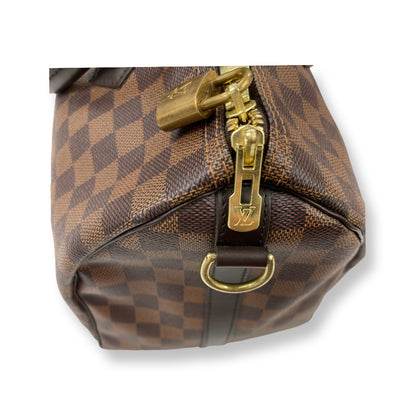 Louis Vuitton Brown Speedy 35 Top Handle Bag