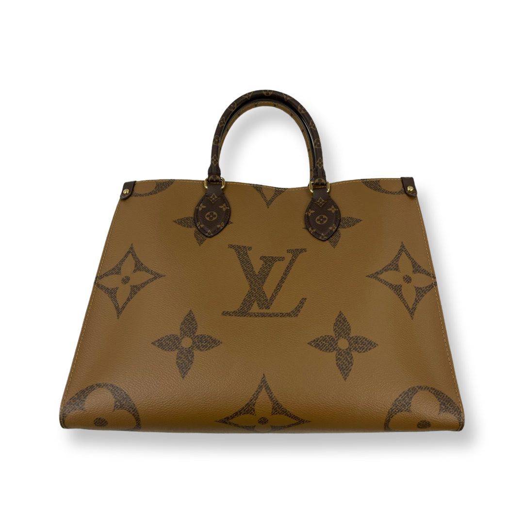 Louis Vuitton Brown Reverse On the Go Tote