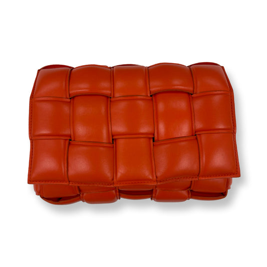 Bottega Veneta Orange Padded Cassette Bag