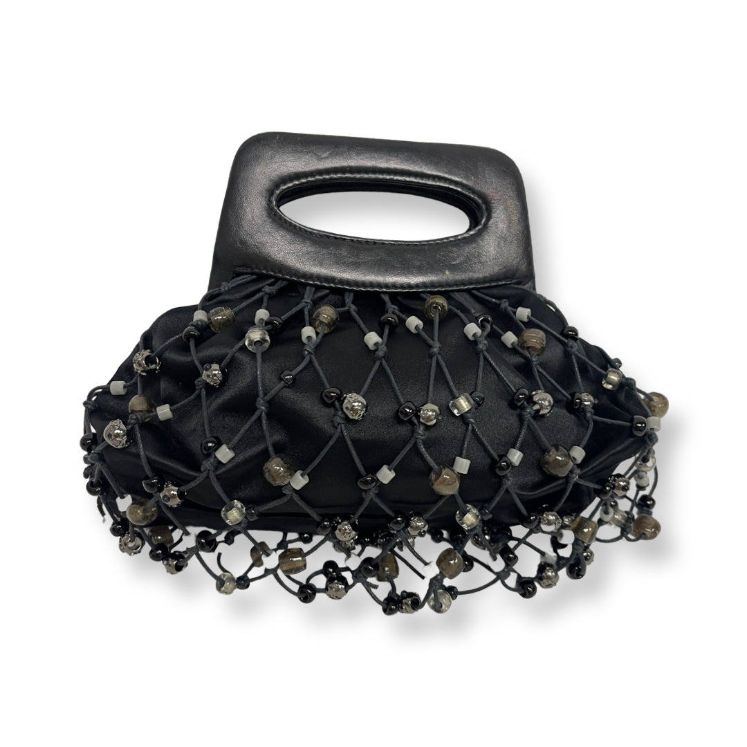 Chanel Black Crochet Top Handle