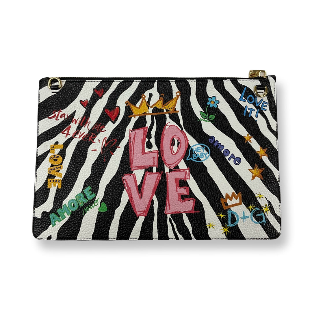 Dolce & Gabbana Zebra Amore & Bellezza Clutch