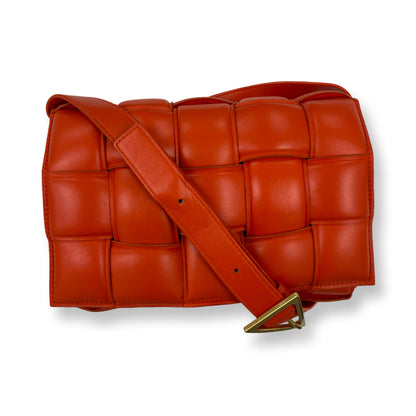 Bottega Veneta Orange Padded Cassette Bag