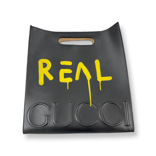 Gucci Black & Yellow Ghost Tote